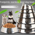 Stainless Steel Dog Food Bowl Custom Fall Resistant and Non-slip Dog Feeding Bowl